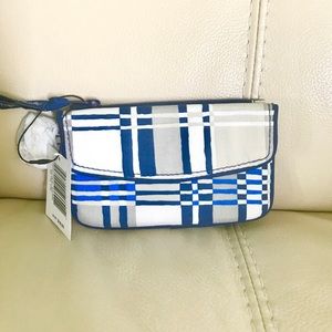 NWT Vera Bradley Jen ZIP ID case Santiago Woven